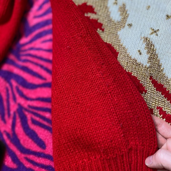 Vintage Dana Scott red and gold sweater - Picture 7 of 12